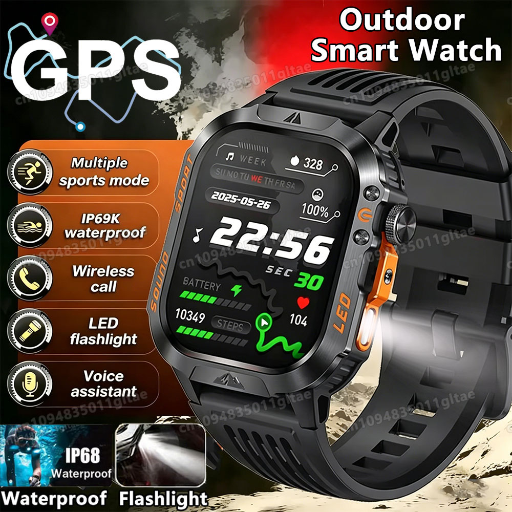 Smartwatch Custom - 2026 Neue Militär-Smartwatch für Herren 3ATM