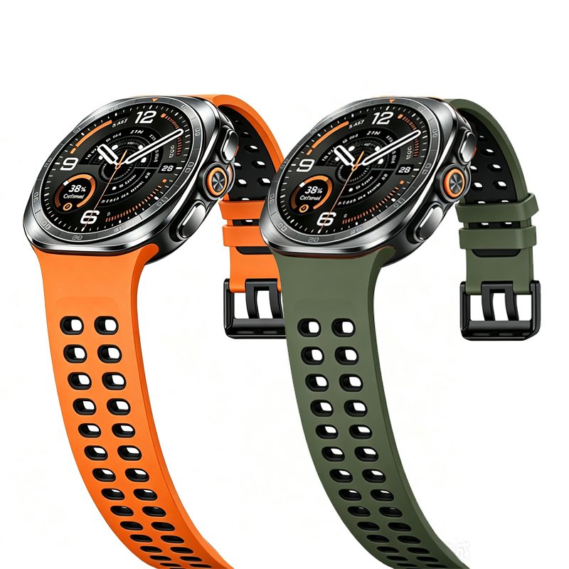 Samsung Smartwatch Ultra Accessories - Atmungsaktives Silikonarmband für Samsung Galaxy Watch