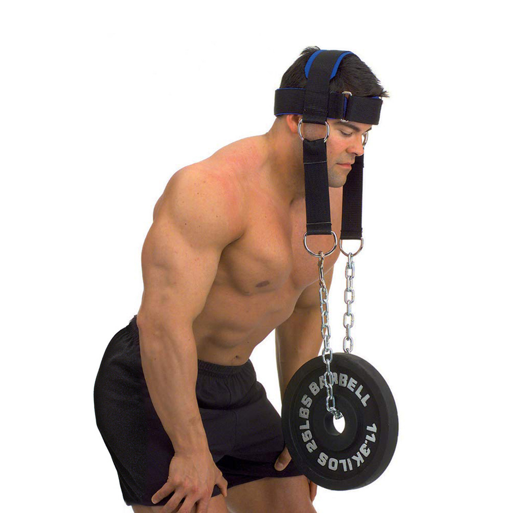 Rugged Sport Strap - Gepolsterter Nackentrainings-Kopfgurt mit Kettengewicht zum Gewichtheben,
