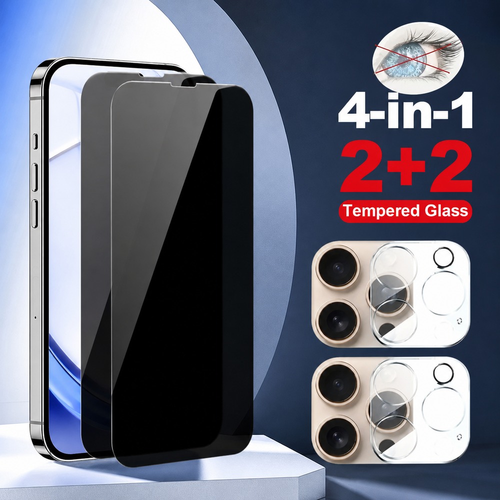 Realme Gt 6 - 2+2 Stück Privatsphäre-Schutzglas für Realme GT