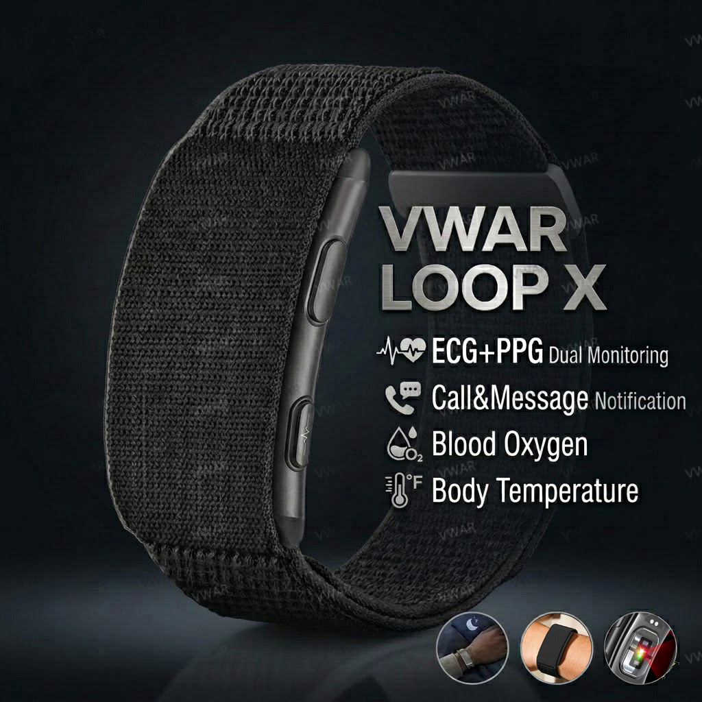 Smartwatch X - VWAR LOOP X EKG Smart-Armband Herzfrequenz