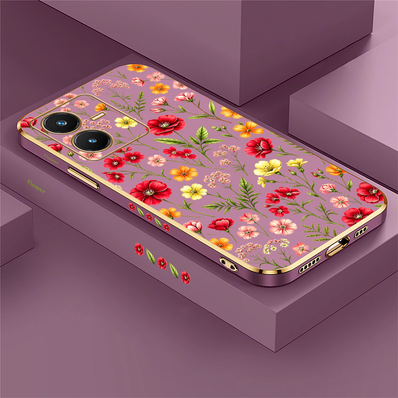 Niedliche Blumenmuster-Hülle f – Vivo V40 Bewertung und Preis