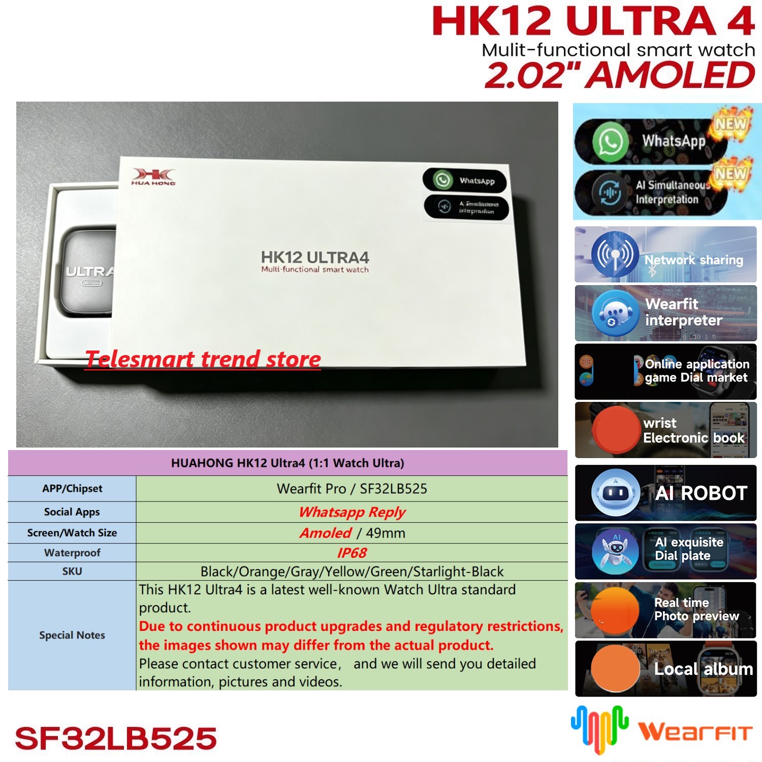 Huahong Amoled HK12 Ultra4 Sma – Smartwatch Nexus Bewertung und Preis