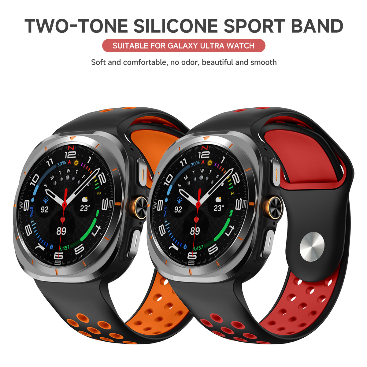 Silikonarmband für Samsung Gal – Samsung Smartwatch Ultra Accessories Bewertung und Preis