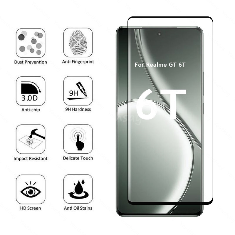 Für Realme GT 6T Glas 3D Gebog – Realme Gt 6 Bewertung und Preis