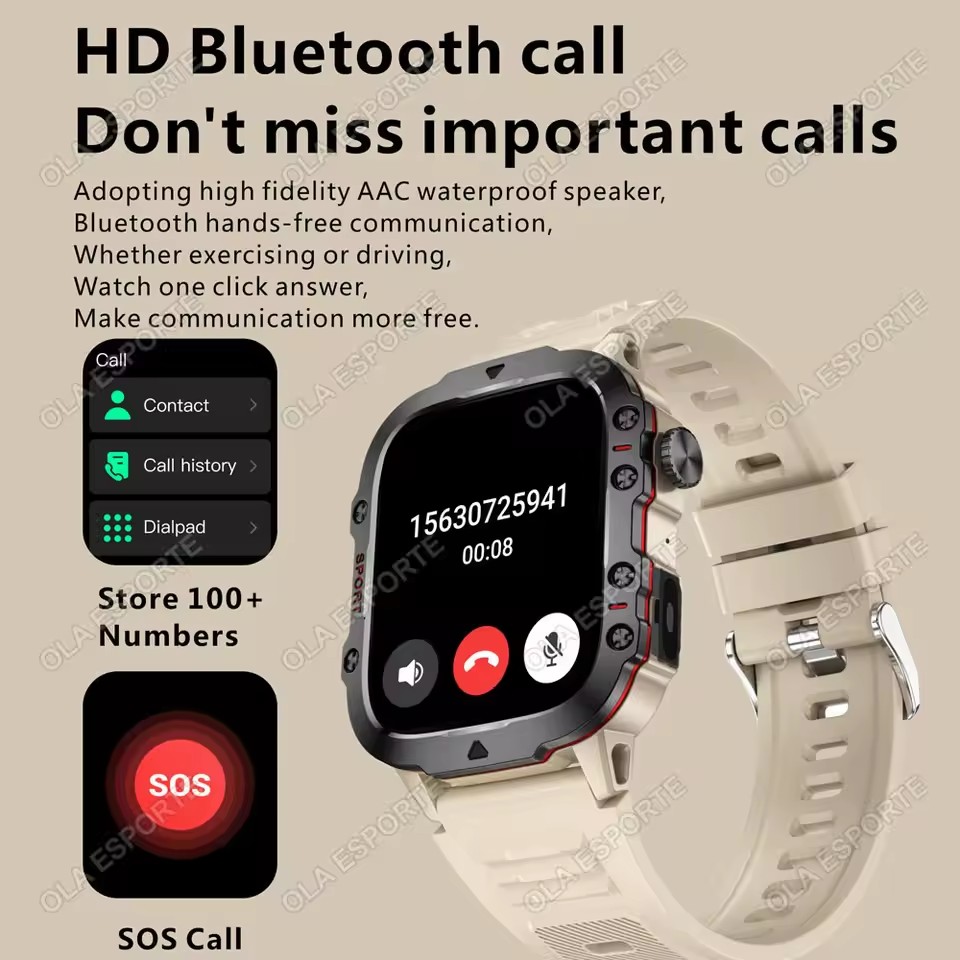 2026 Neue Militär-Smartwatch f – Smartwatch Custom Bewertung und Preis