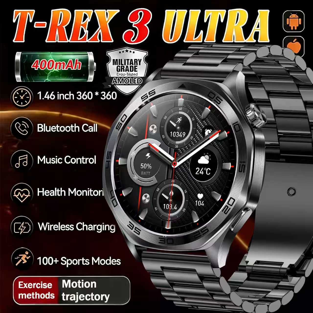 2026 Herren Smartwatch 1,46 Zo – Smartwatch Custom Bewertung und Preis