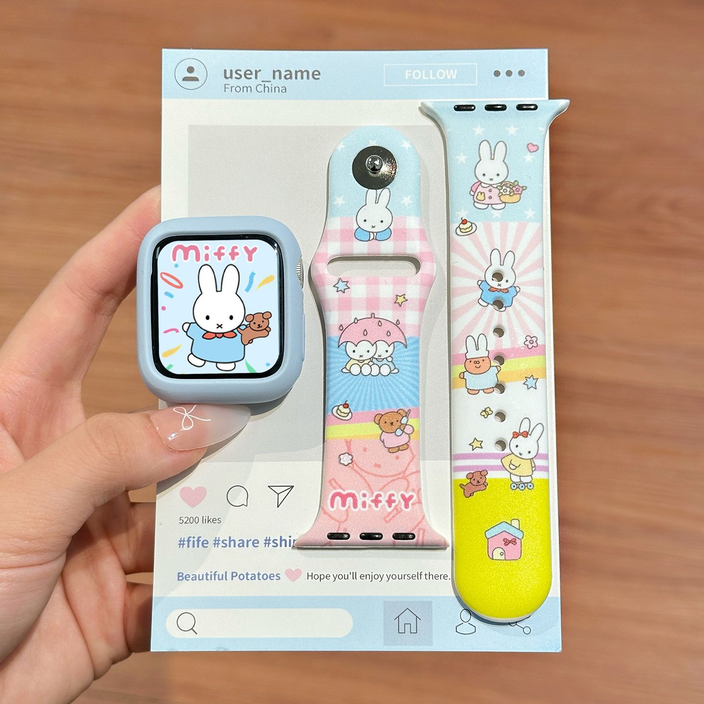 Dopamine Color Miffy Silikon-U – Apple Smartwatch Accessories Bewertung und Preis