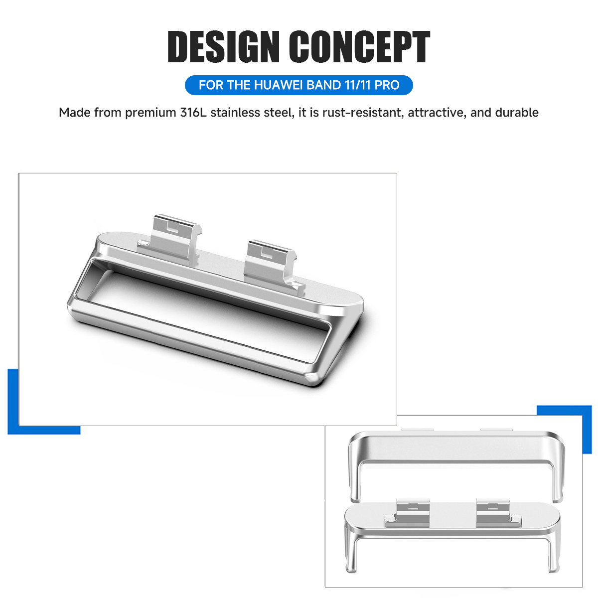 18mm 1-teiliger Adapter für Hu – Watch Band Connector Bewertung und Preis